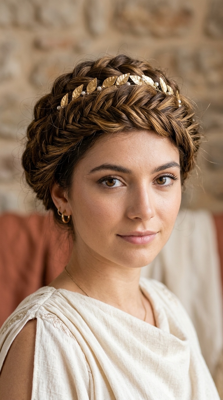 Greek Goddess Braided Updo
