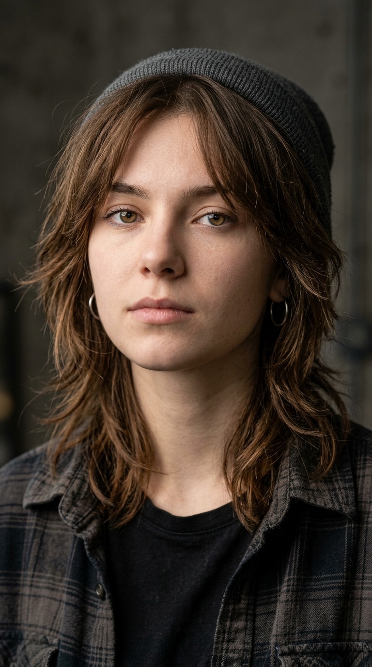 Grunge-Era Face-Framing Layers