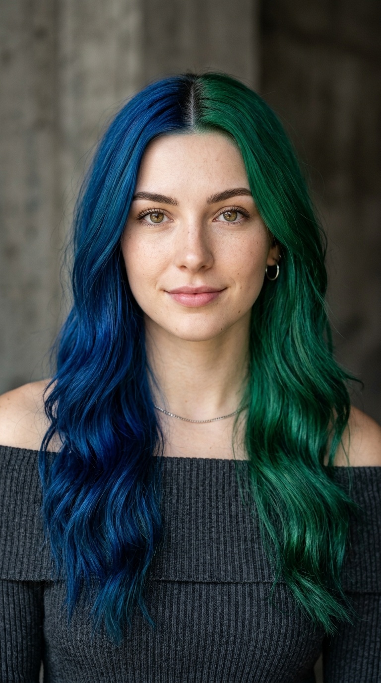 Half-and-Half Split Dye