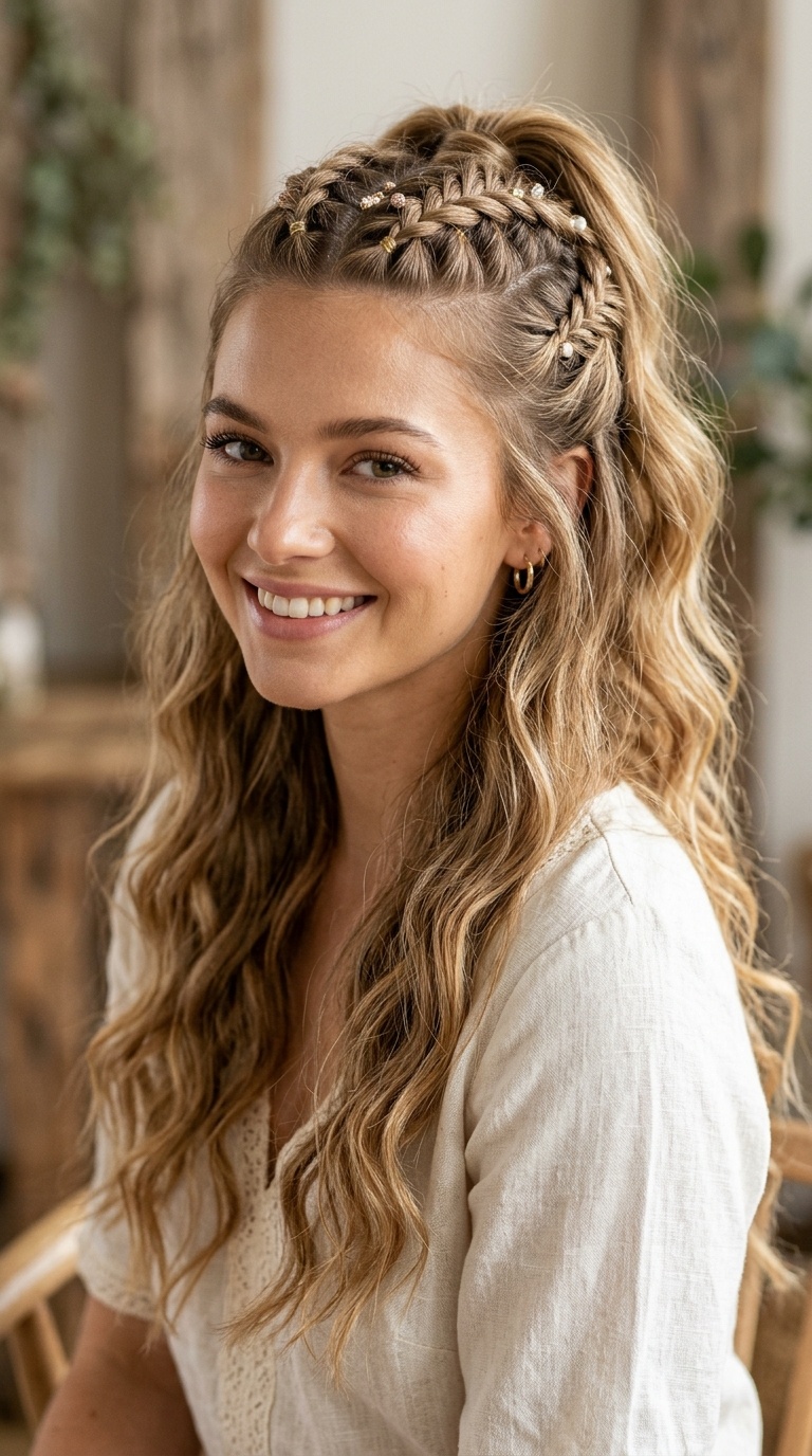 Half-Up Boho Braid
