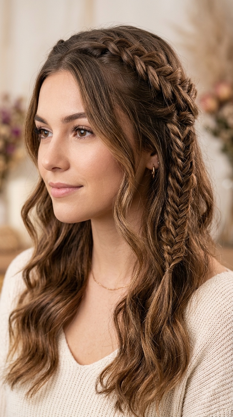 Half-Up Boho Braid