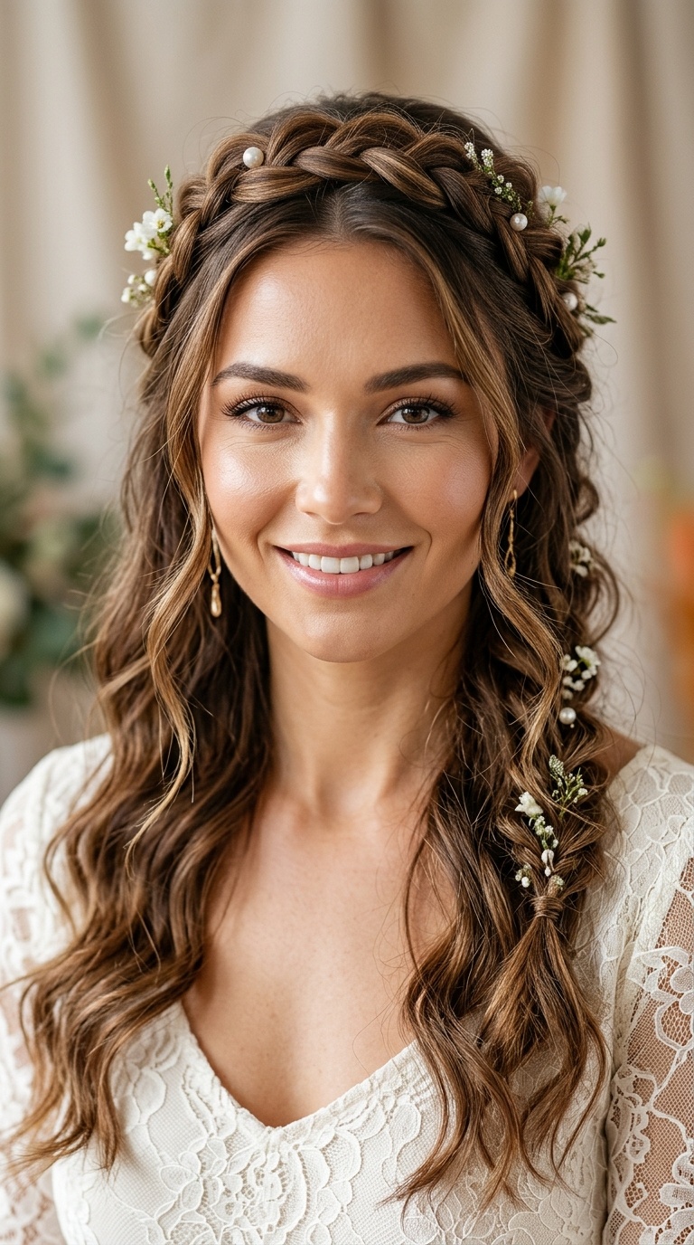 Half-Up Boho Crown