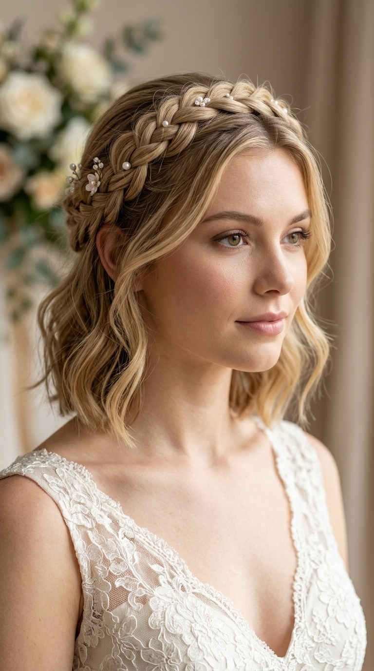 Half-Up Braided Halo