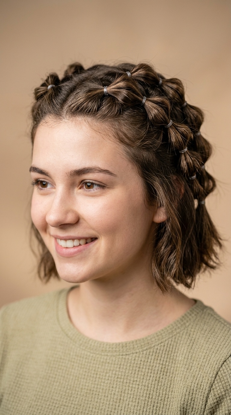 Half-Up Bubble Crown