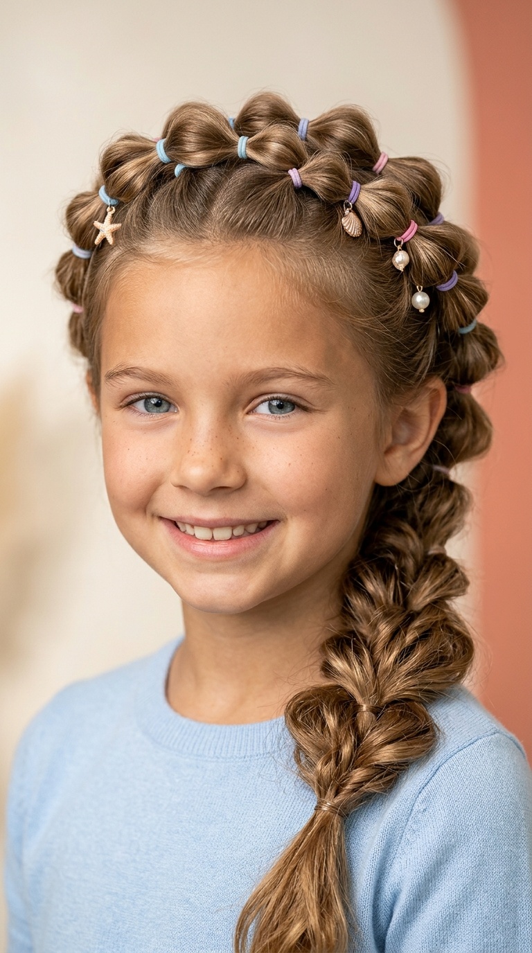 Half-Up Bubble Mermaid Crown