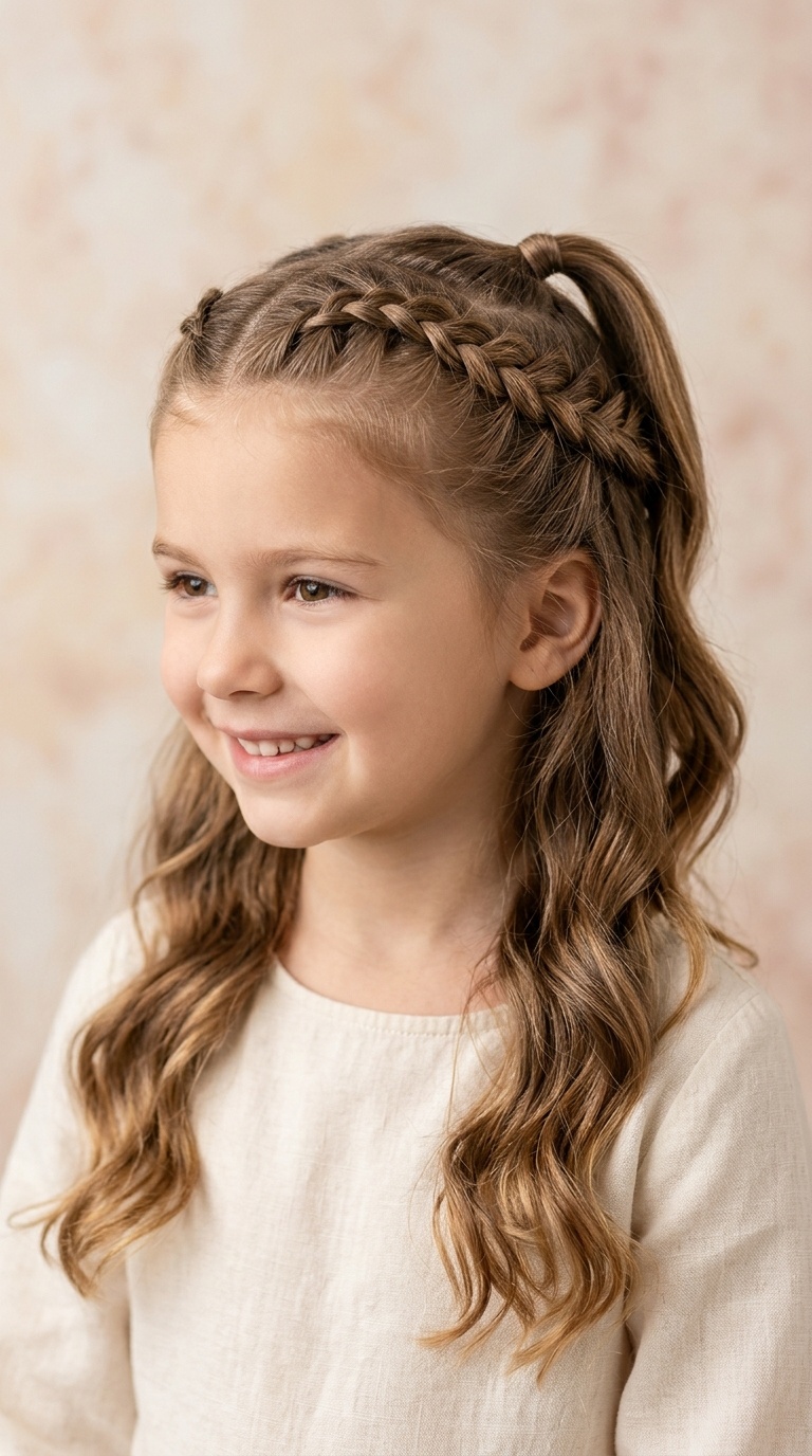 Half-Up French Braid