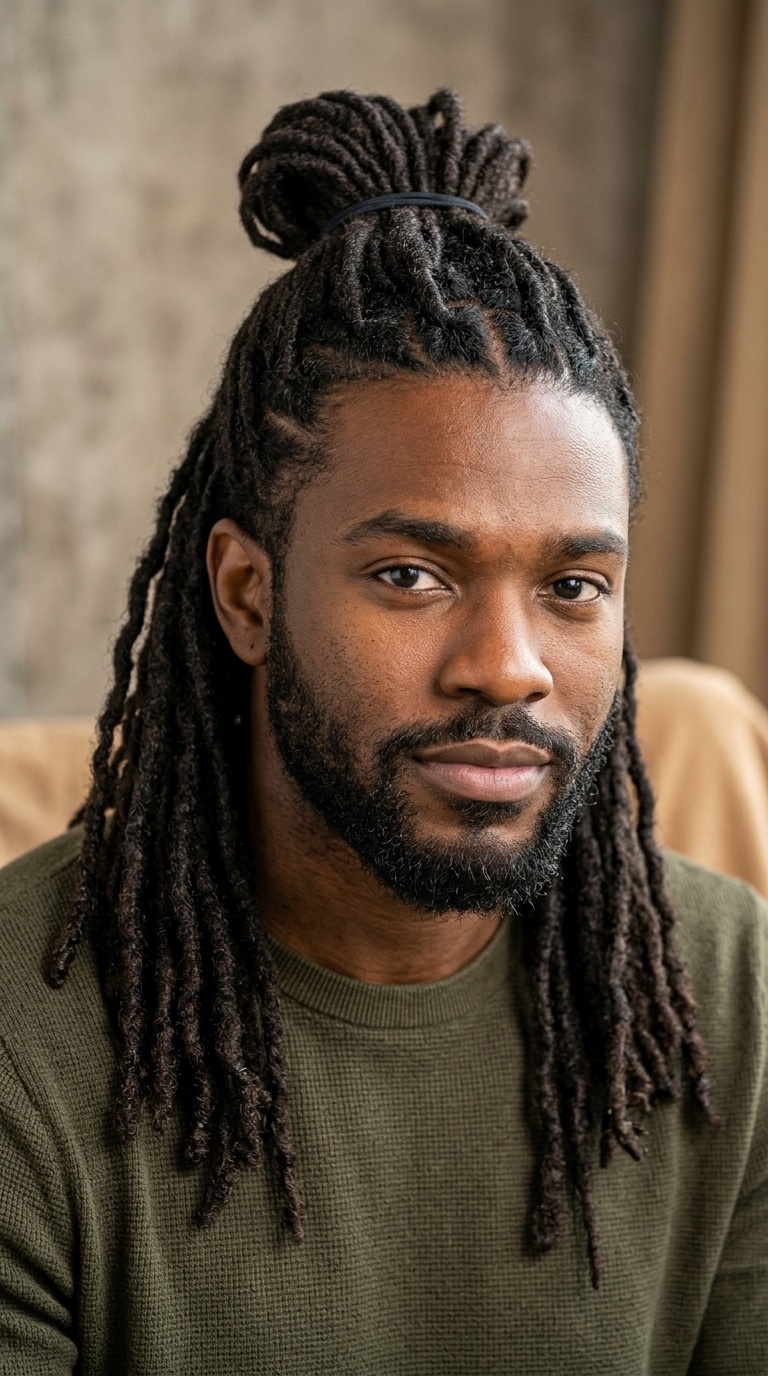 Half-Up, Half-Down Locs