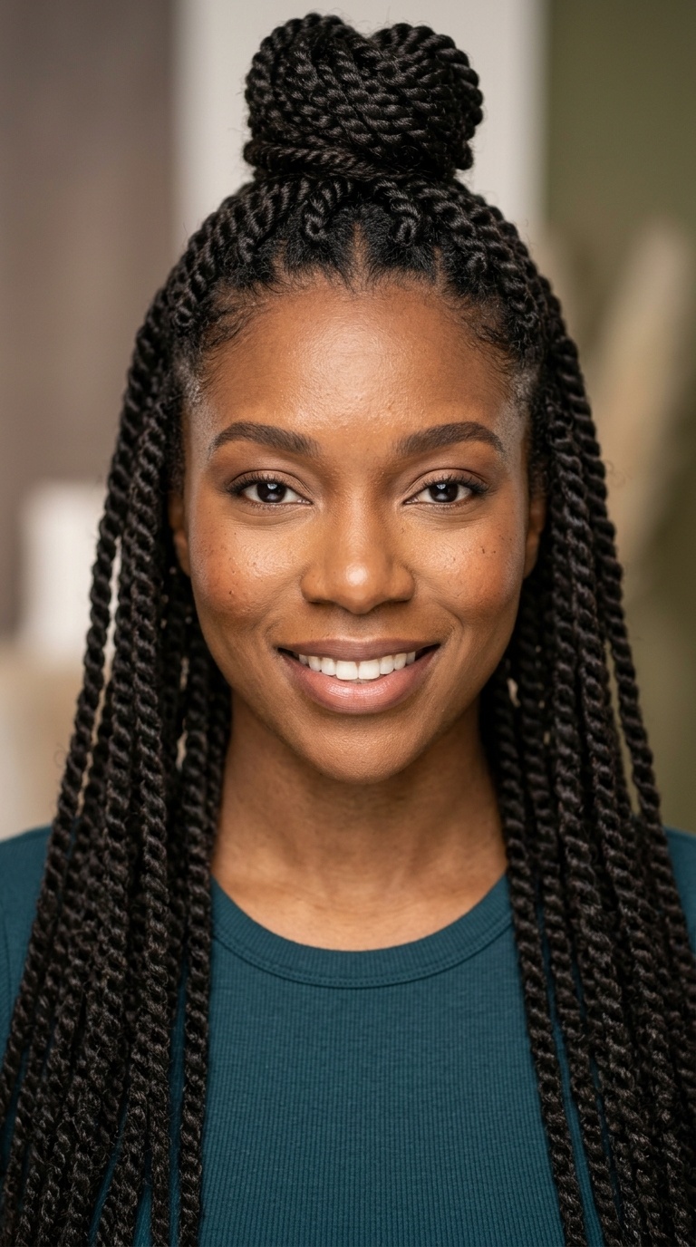 Half-Up Half-Down Medium Twists