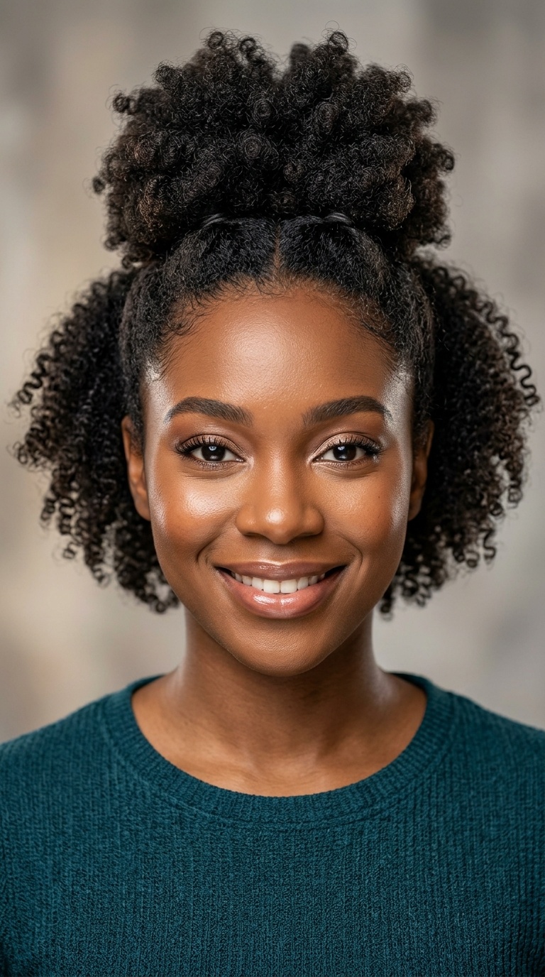Half-Up Half-Down Puff