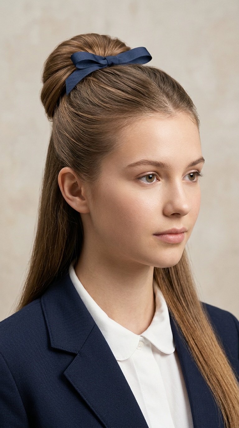 Half-Up Half-Down Ribbon Tie