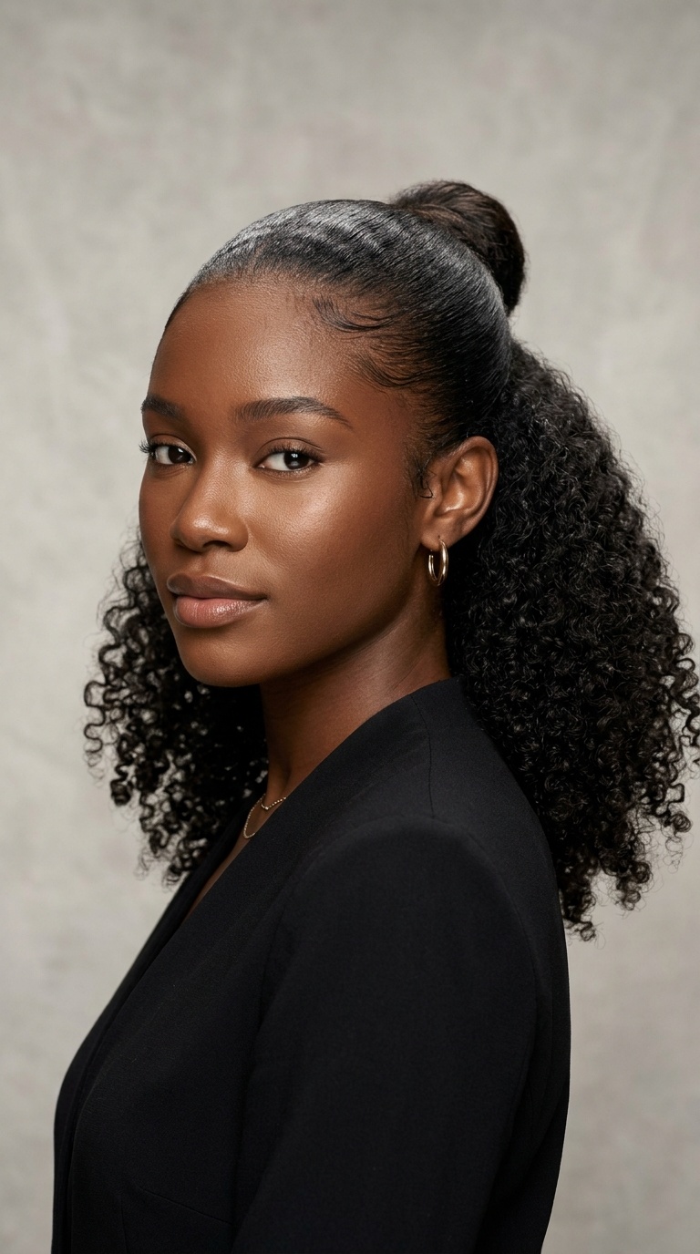Half-Up Half-Down Sleek Flow