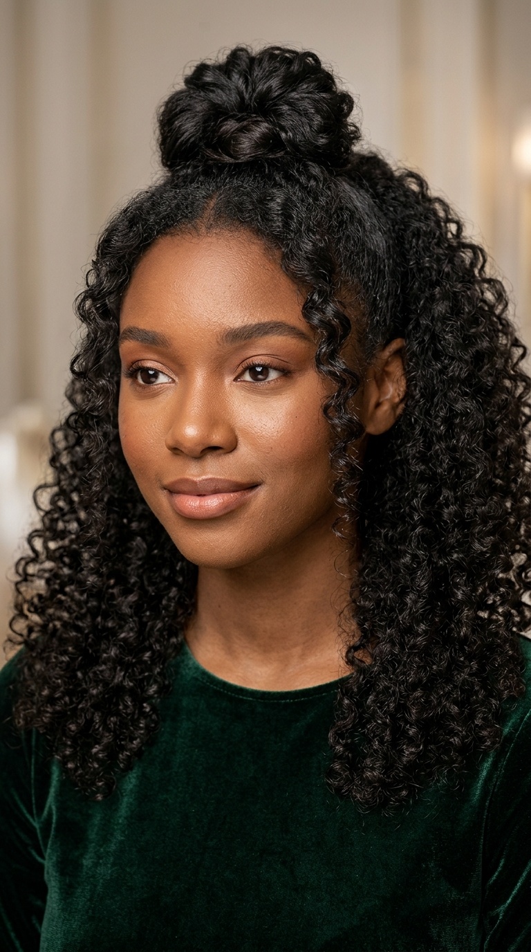 Half-Up, Half-Down Soft Curls