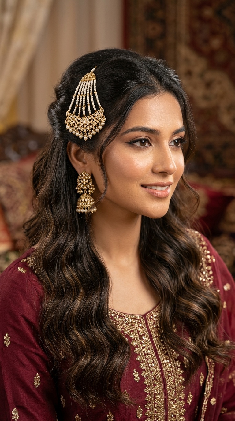 Half-Up Half-Down Soft Waves