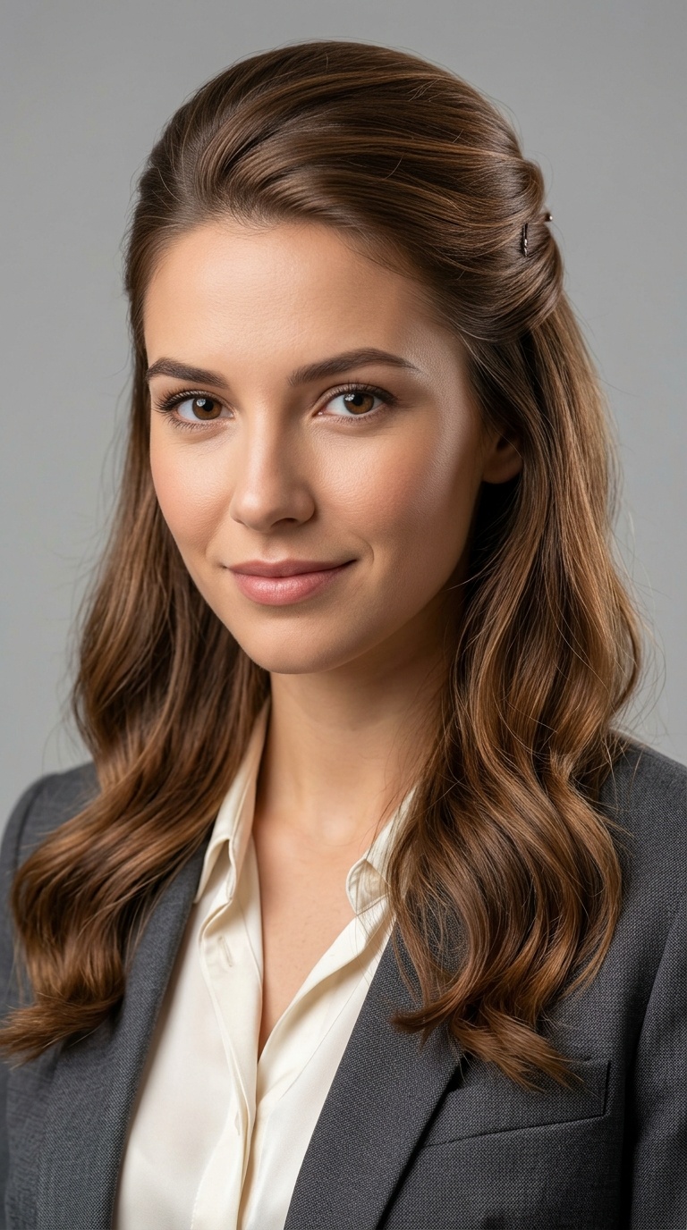 Half-Up, Half-Down Style