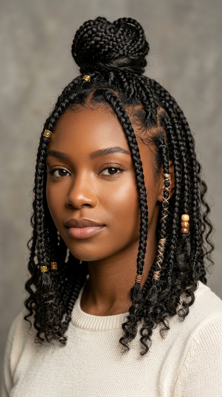 Half-Up, Half-Down Top Knot