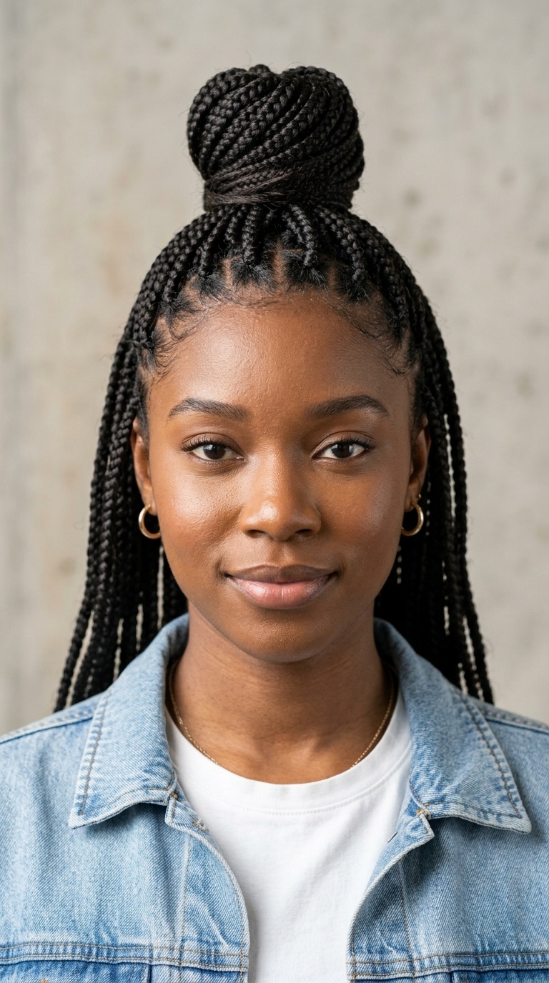 Half-Up Half-Down Top Knot