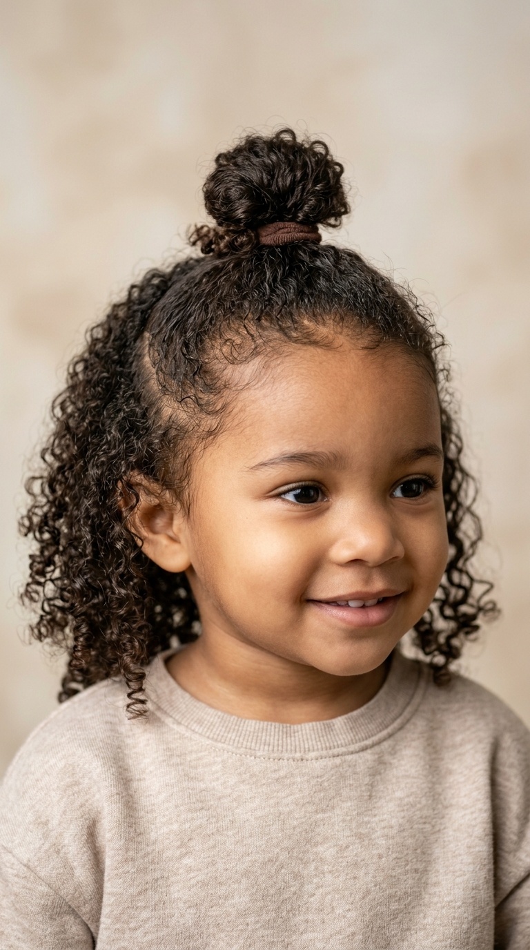 Half-Up, Half-Down Top Knot