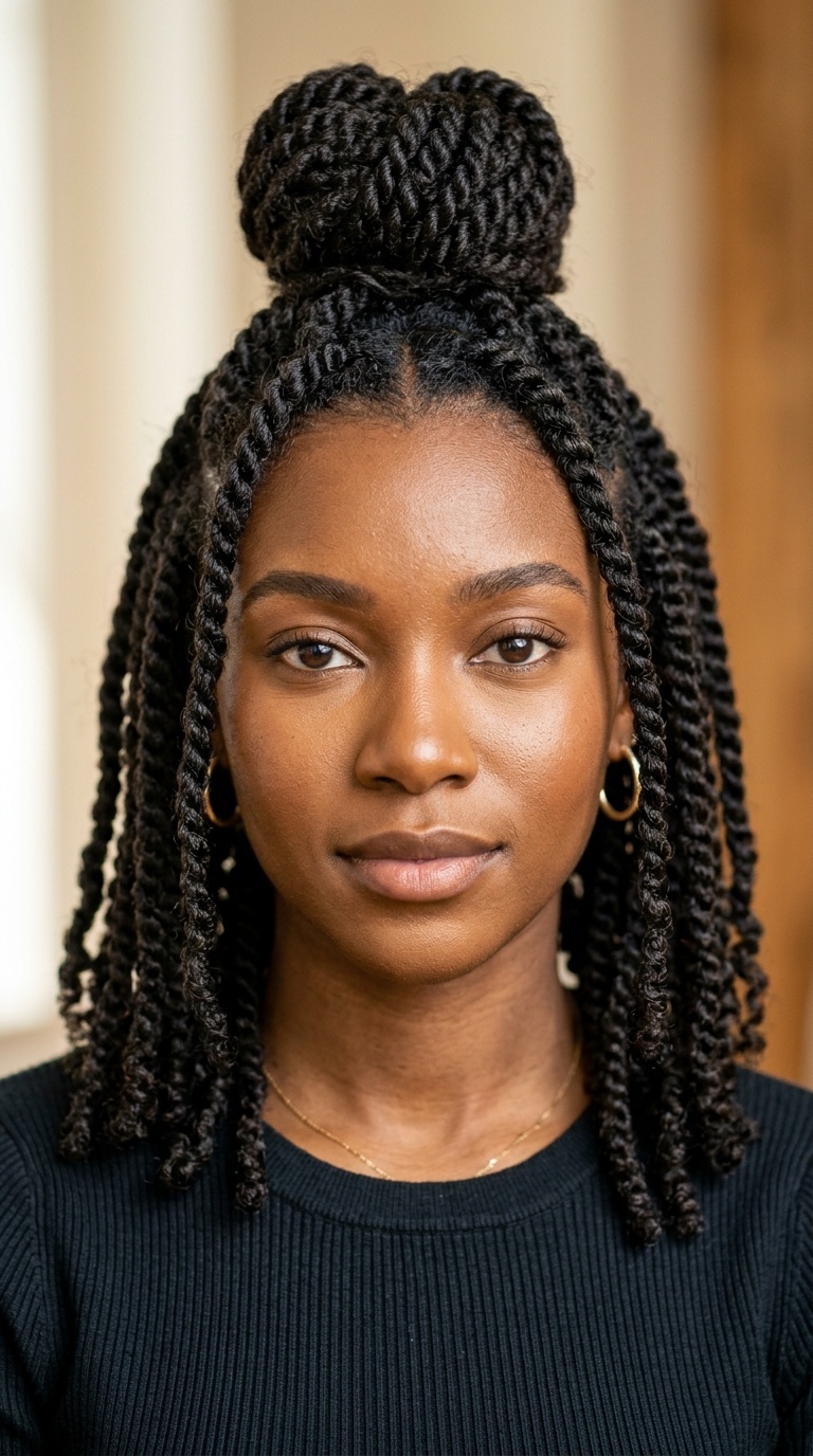 Half-Up, Half-Down Twists