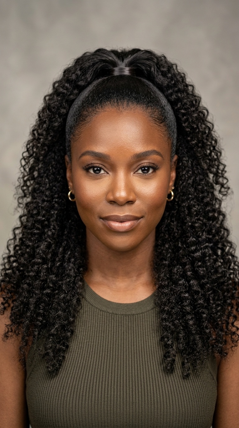 Half-Up Half-Down Weave