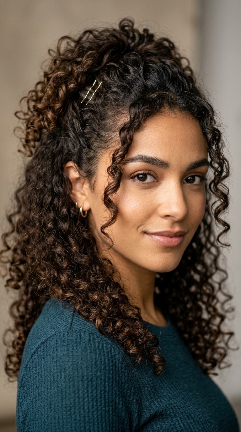 Half-Up, Half-Down with Bobby Pins