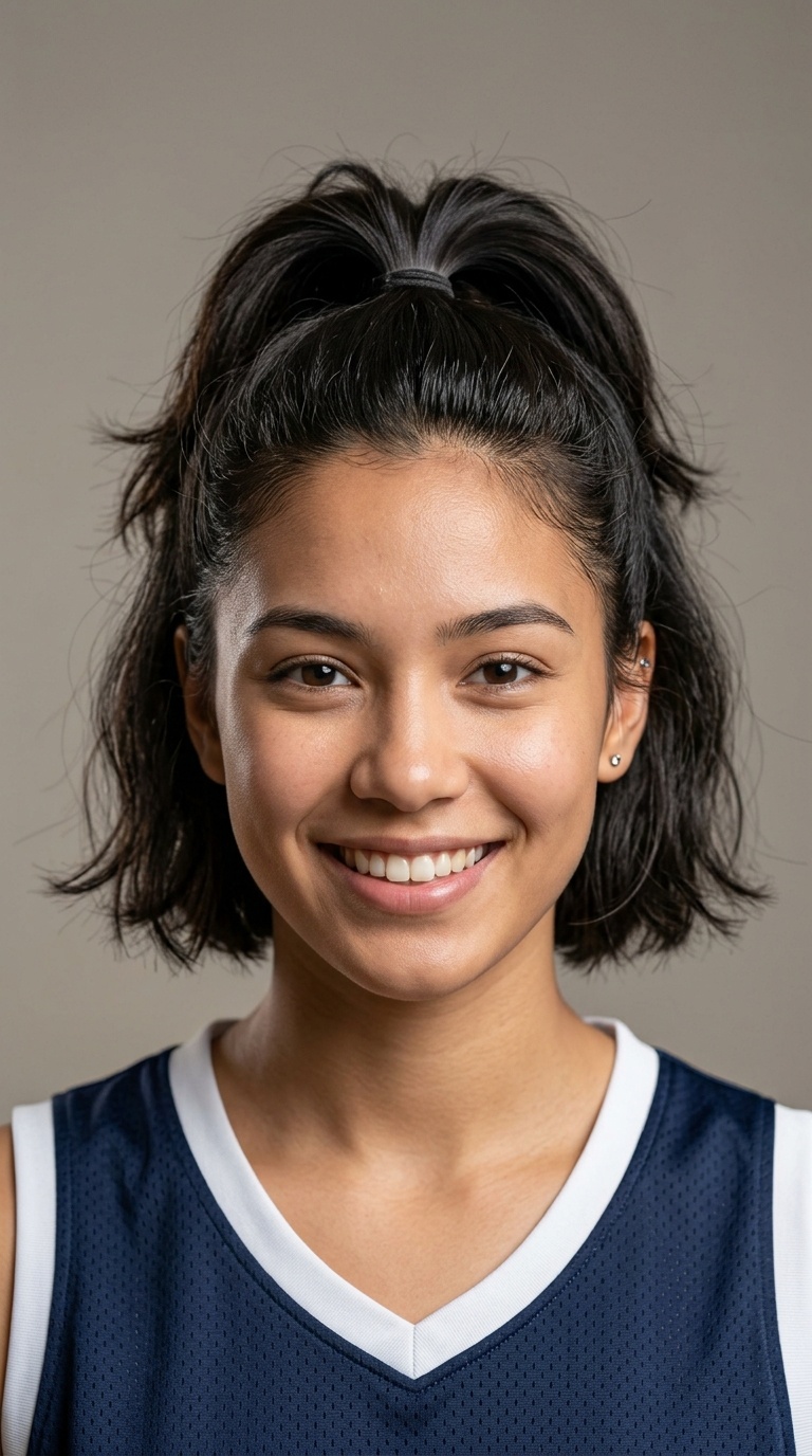 Half-Up High Ponytail