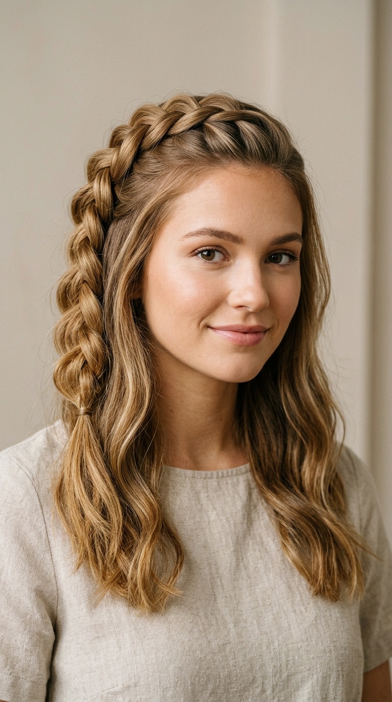 Half-Up Pull-Through Braid