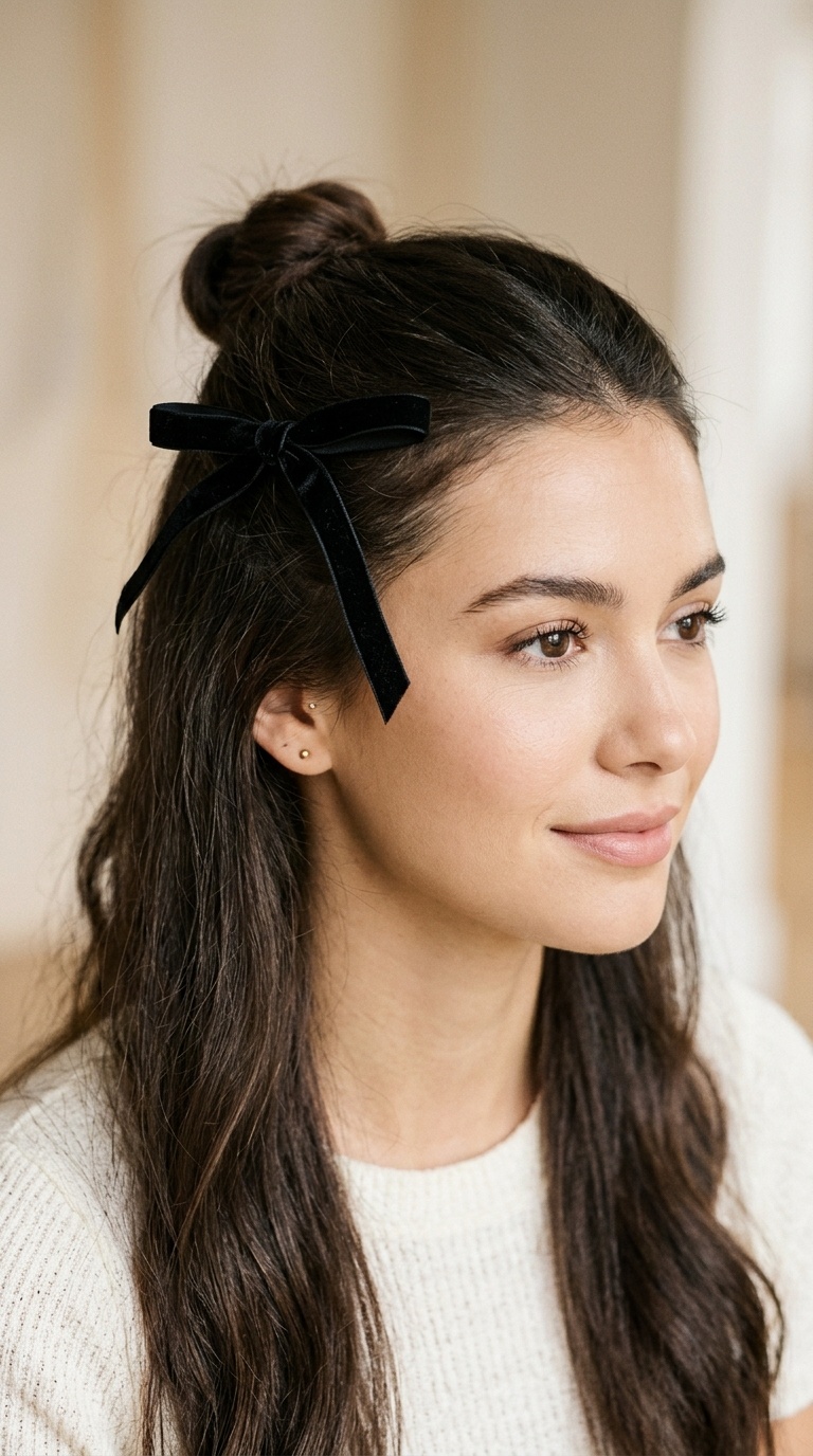 Half-Up Ribbon Bow