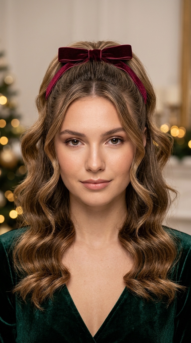 Half-Up Romantic Curls