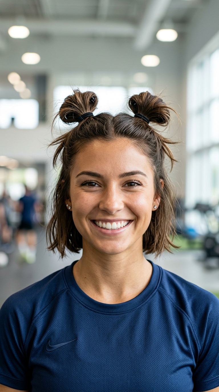 Half-Up Space Buns