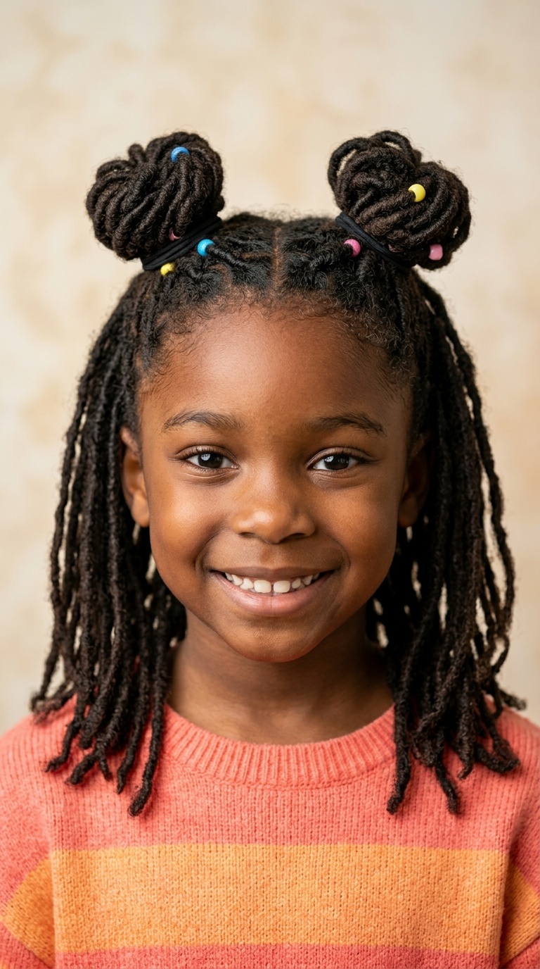 Half-Up Space Buns