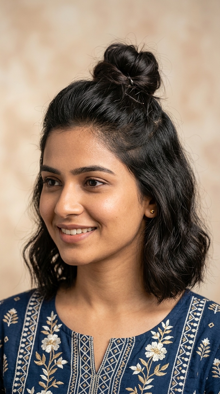 Half-Up Top Knot