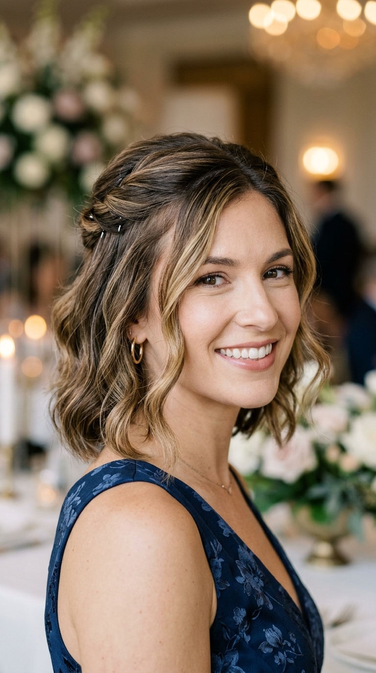 Half-Up Twist with Soft Waves