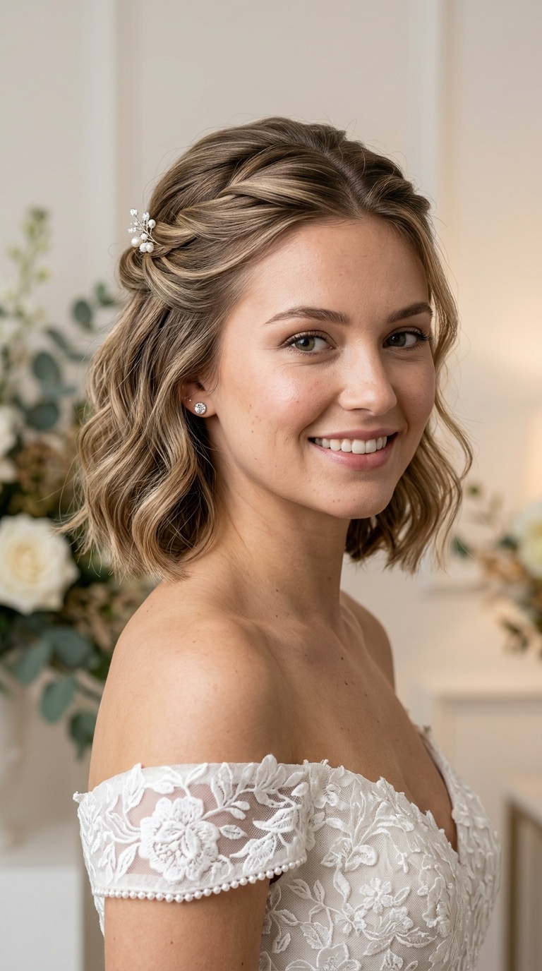Half-Up Twisted Bob