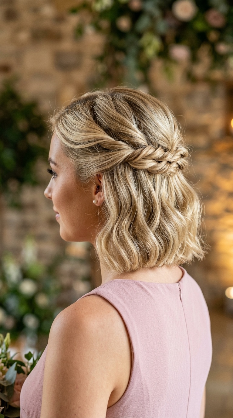 Half-Up Twisted Crown
