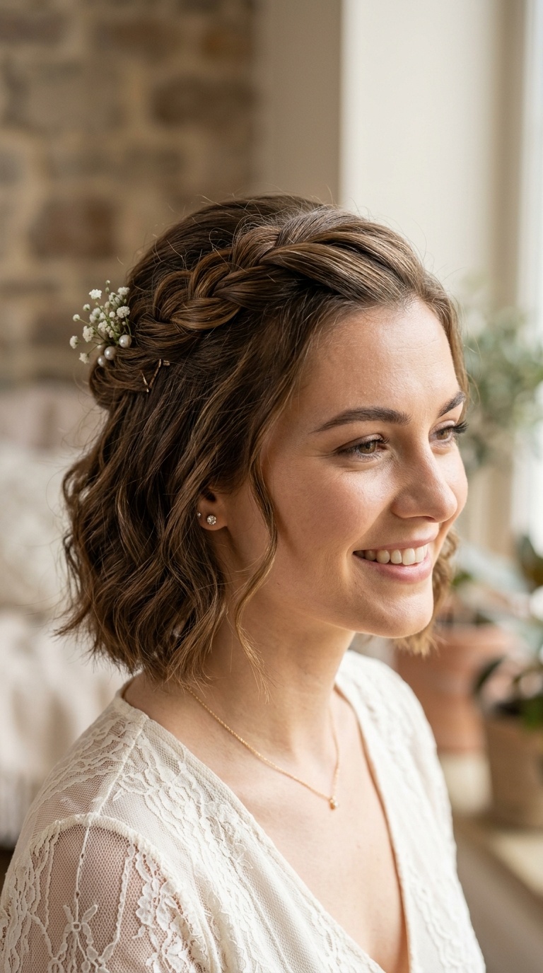 Half-Up Twisted Crown