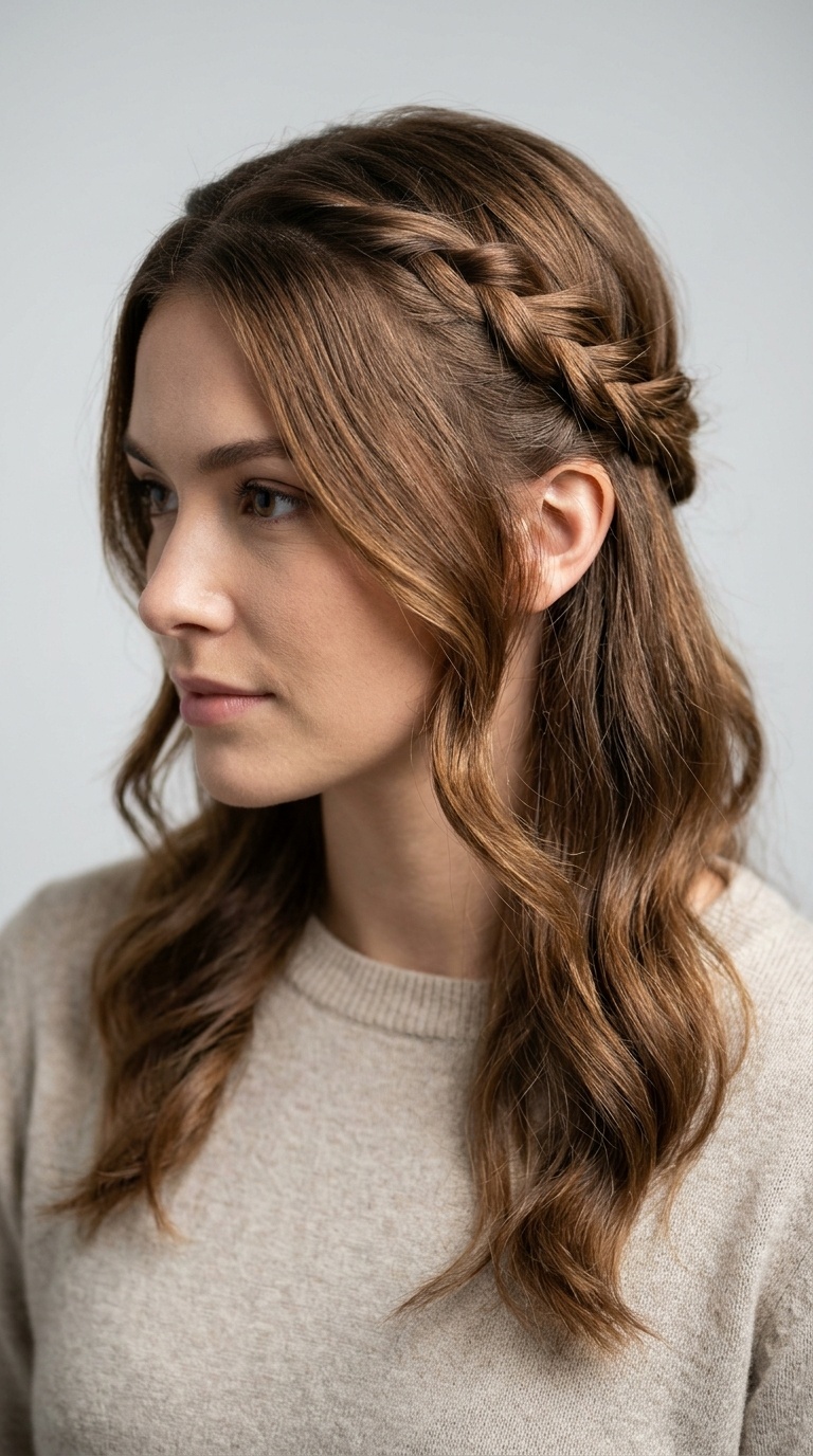 Half-Up Twisted Crown