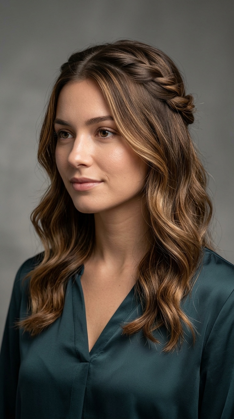 Half-Up Twisted Crown