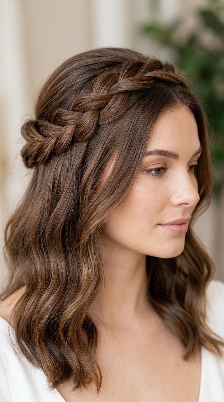 Half-Up Twisted Crown
