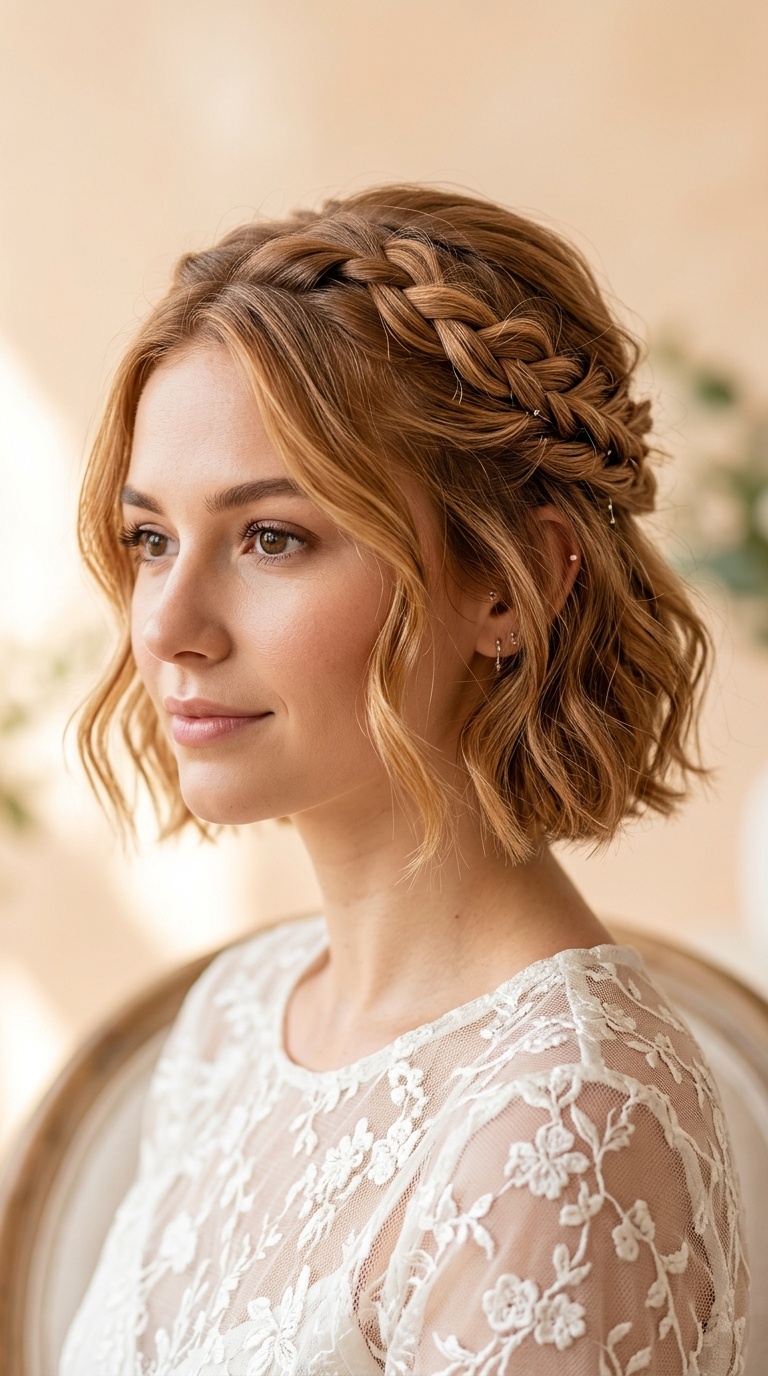 Half-Up Twisted Crown