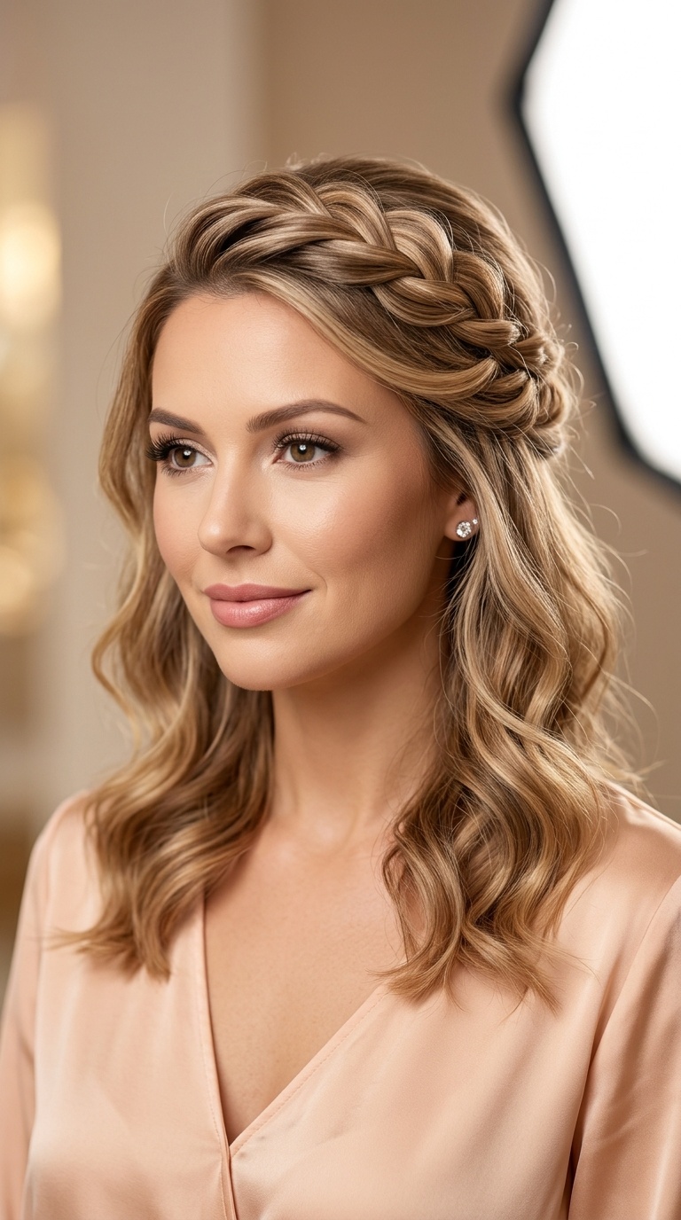 Half-Up Twisted Crown