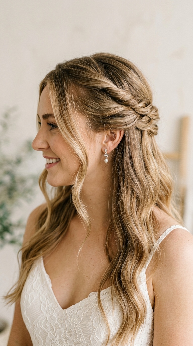 Half-Up Twisted Crown