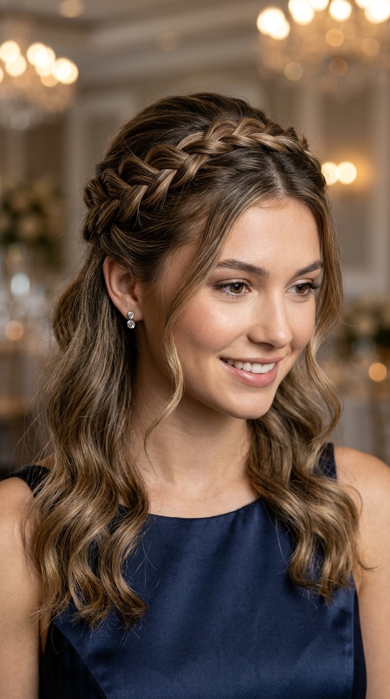 Half-Up Twisted Crown