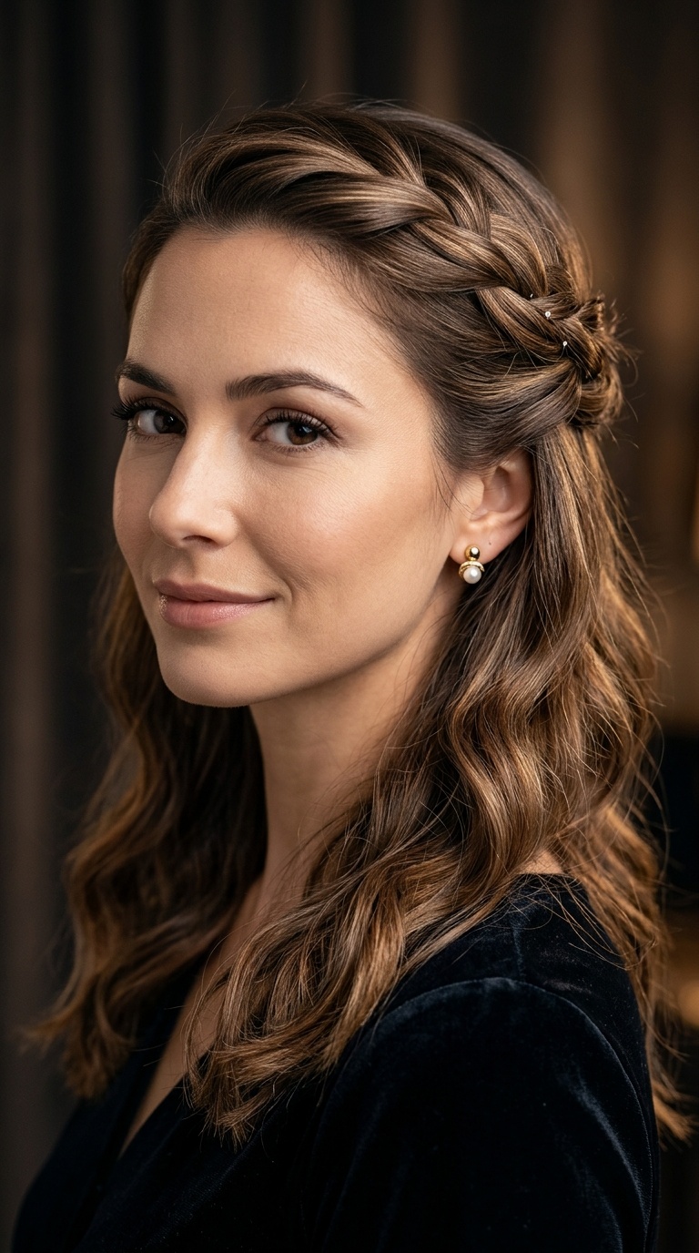 Half-Up Twisted Crown