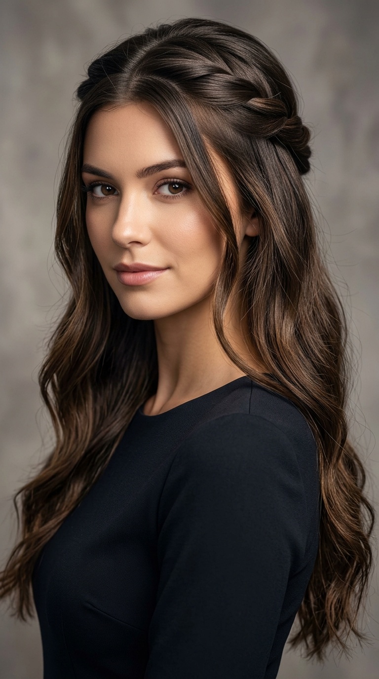 Half-Up Twisted Crown