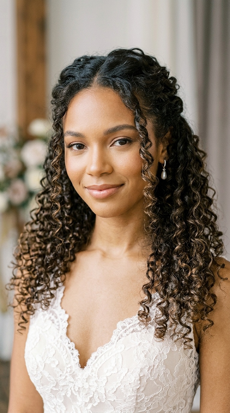 Half-Up with Defined Ringlets