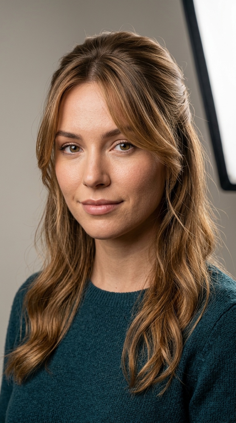 Half-Up with Face-Framing Strands