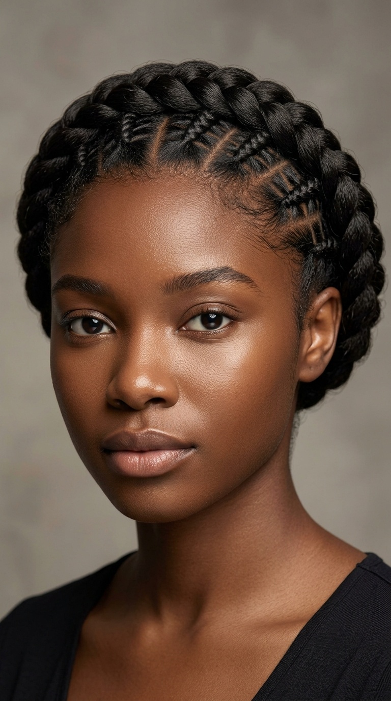 Halo Braid with Geometric Patterns