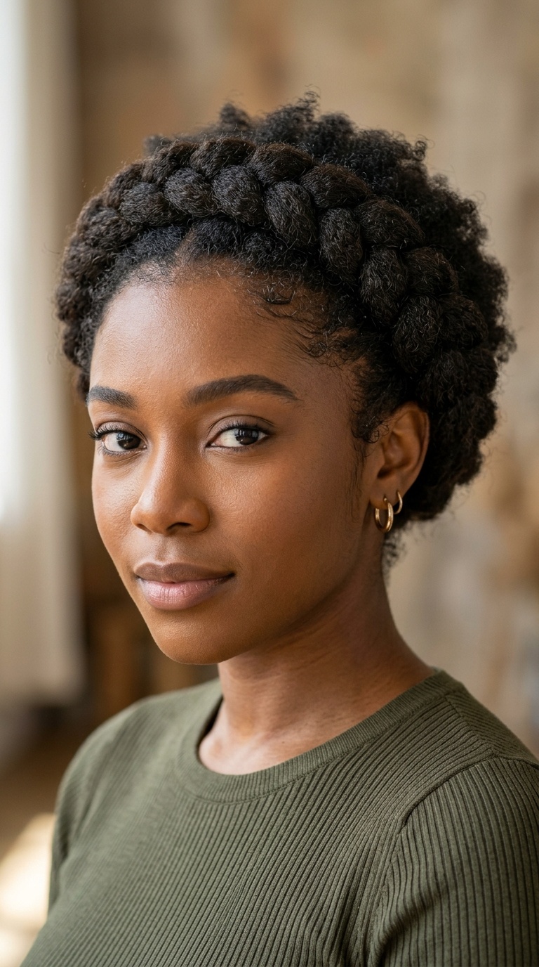 Halo Braid with Natural Texture