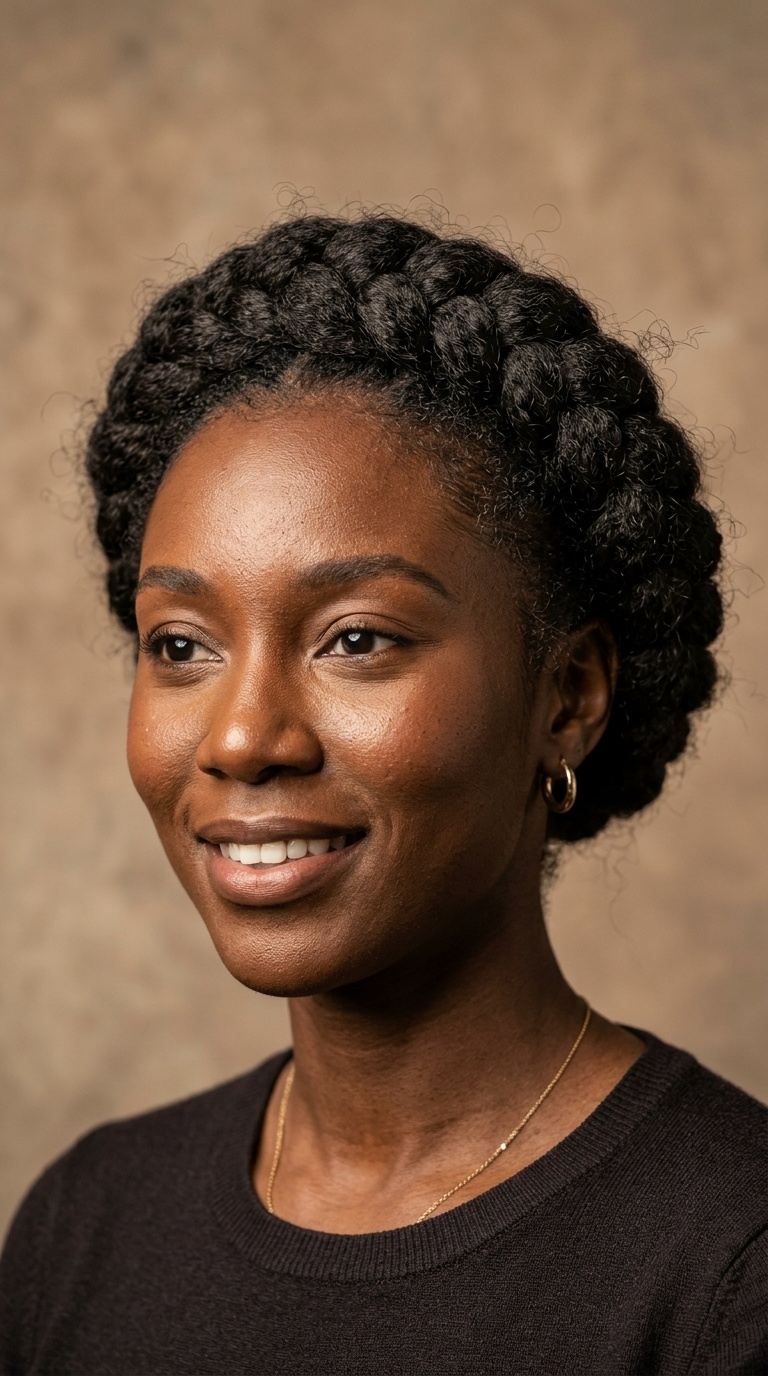 Halo Braid with Natural Texture Flyaways
