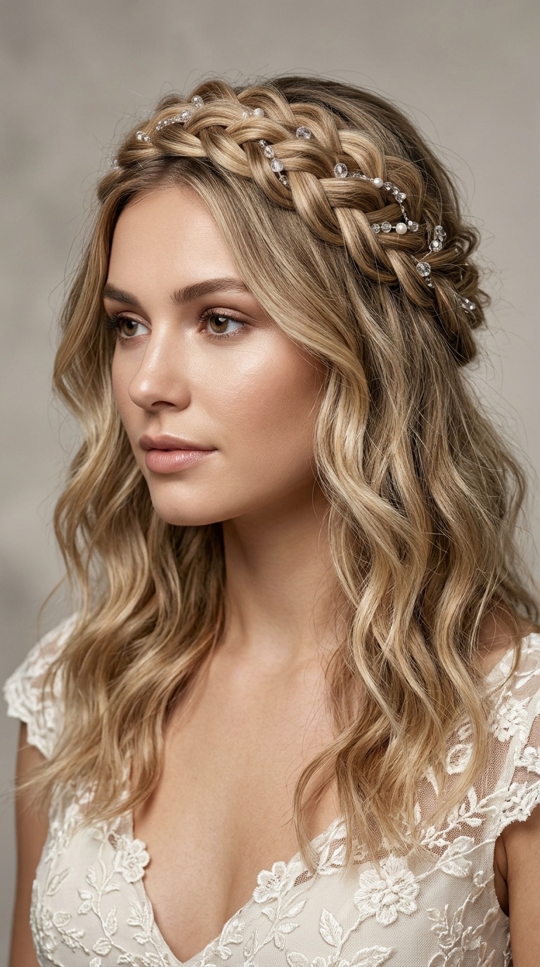 Halo Braid with Salt-Sprayed Waves